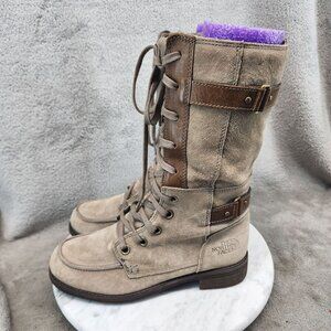The North Face Shoes Womens Size 6.5 Bridgeton Brown Suede Lace-Up Boots *GUC*